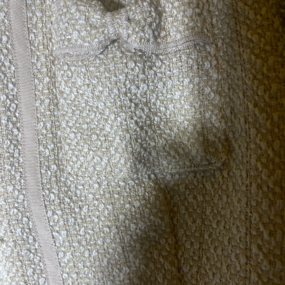 True Meaning Cream Blazer Cropped Open Front - image 4